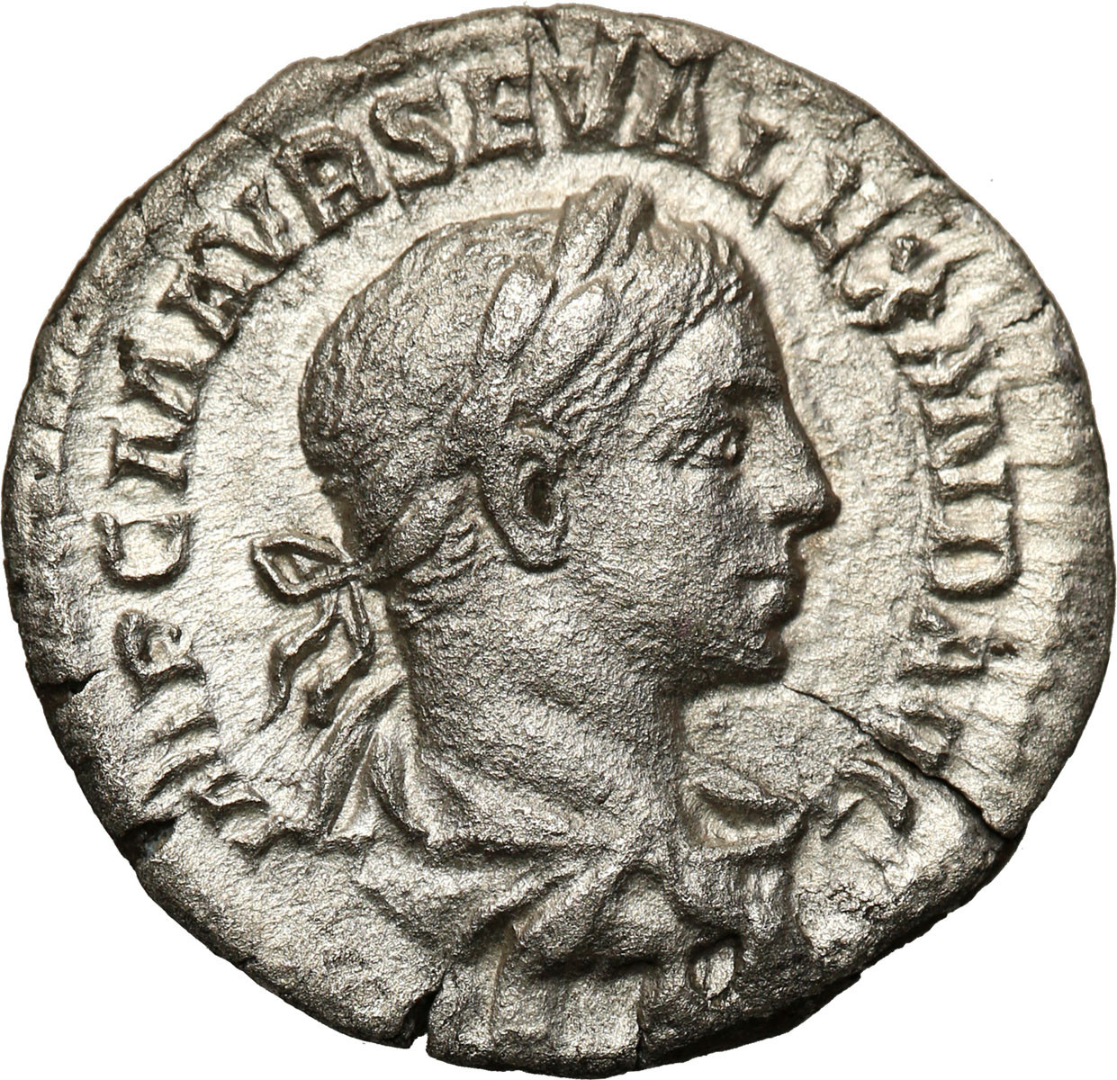 Cesarstwo Rzymskie, Aleksander Sewer (222–235), Denar 224, Rzym